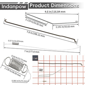 Indanpow governor spring 691842 designed for Briggs and Stratton models for smoother idle