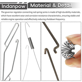 Indanpow governor spring 692208 compatible with Briggs and Stratton engines for balanced operation