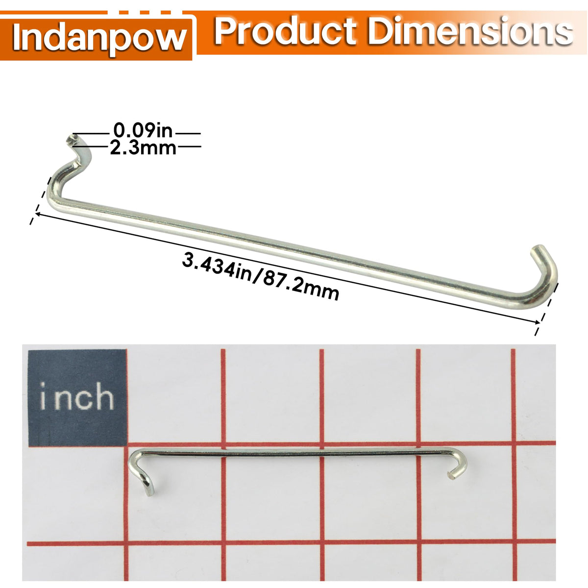 Indanpow throttle link close-up showing precise fit for compatible carburetor connections