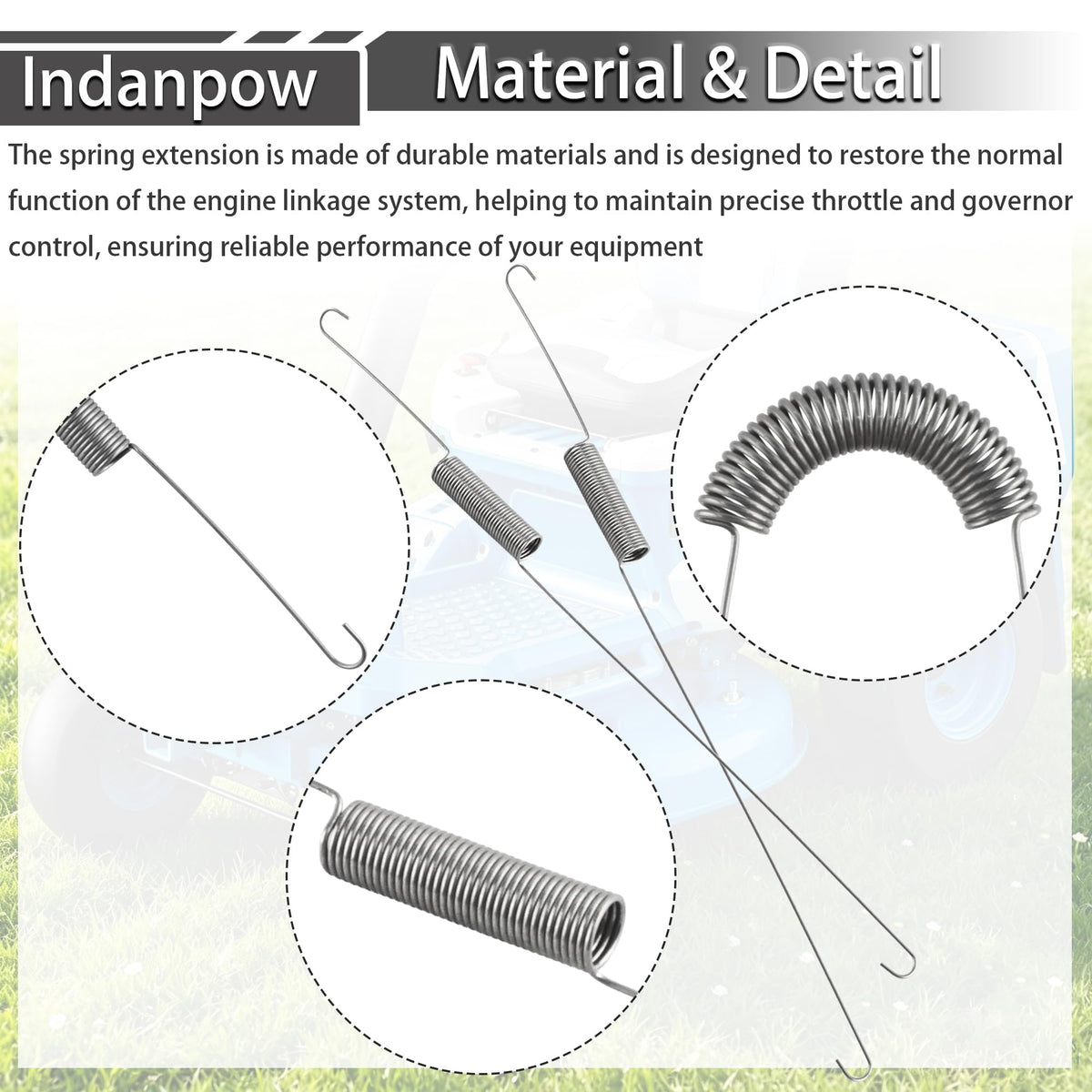 Indanpow Toro tension spring compatibility closeup for reliable fit.