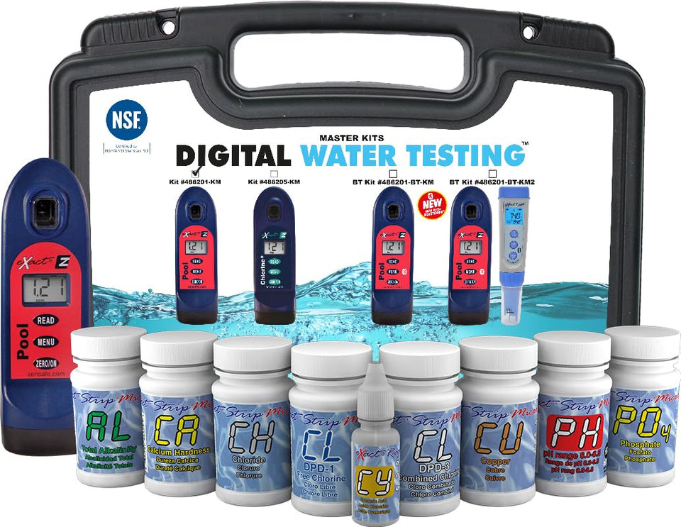 ITS Pool Exact EZ Photometer display for quick, lab-quality results.