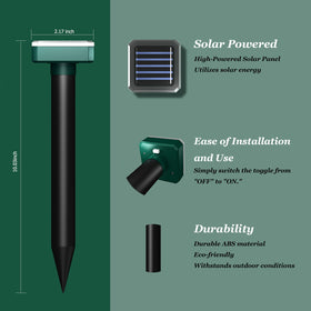 INENNT quick-install stake shows ground insertion in minutes.