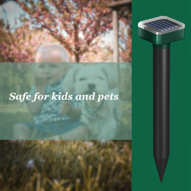 INENNT solar-powered repellent reduces maintenance with automatic charging.