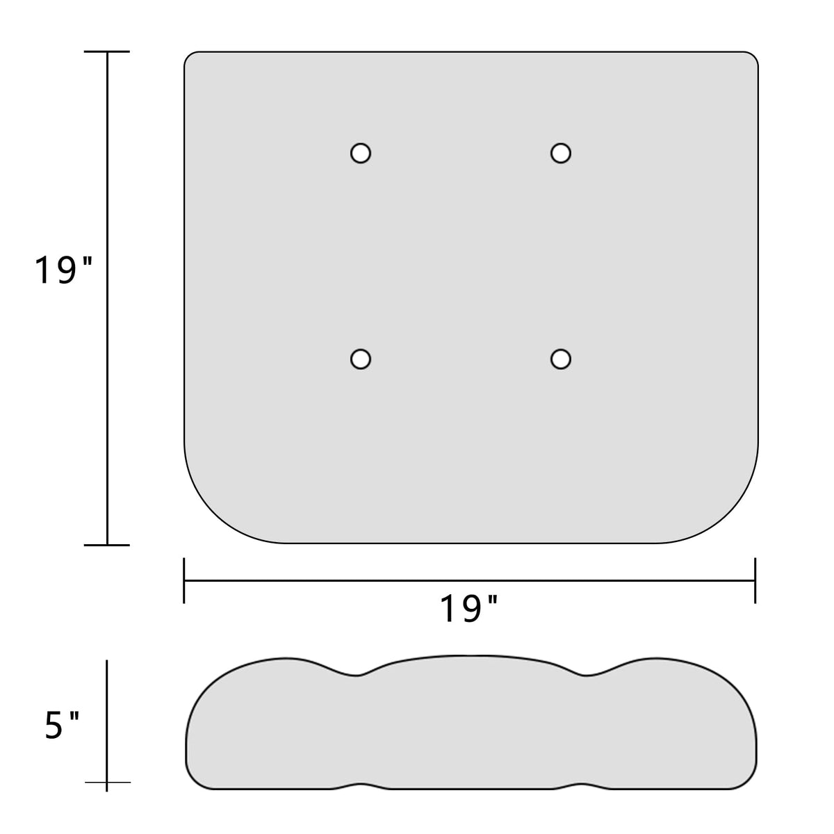 INFBLUE close-up of 5-inch foam core for lasting comfort