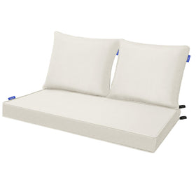 INFBLUE outdoor loveseat seat cushion 44x24 durable comfort for patio seating