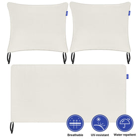 INFBLUE vacuum-packed cushions expand to full thickness after unpacking