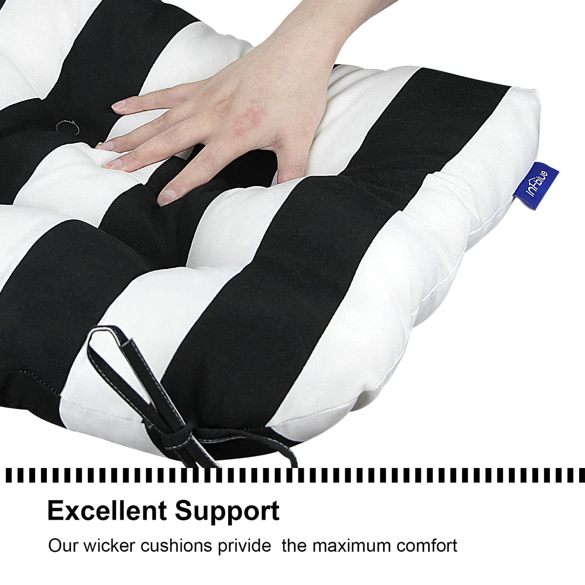 INFBLUE cushions in vacuum-sealed package ready to expand