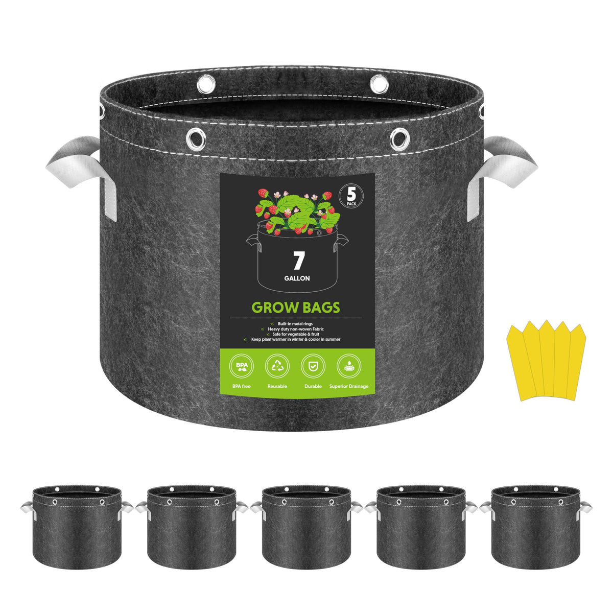 InfiniPower bags with metal rings for space-saving training and light optimization.