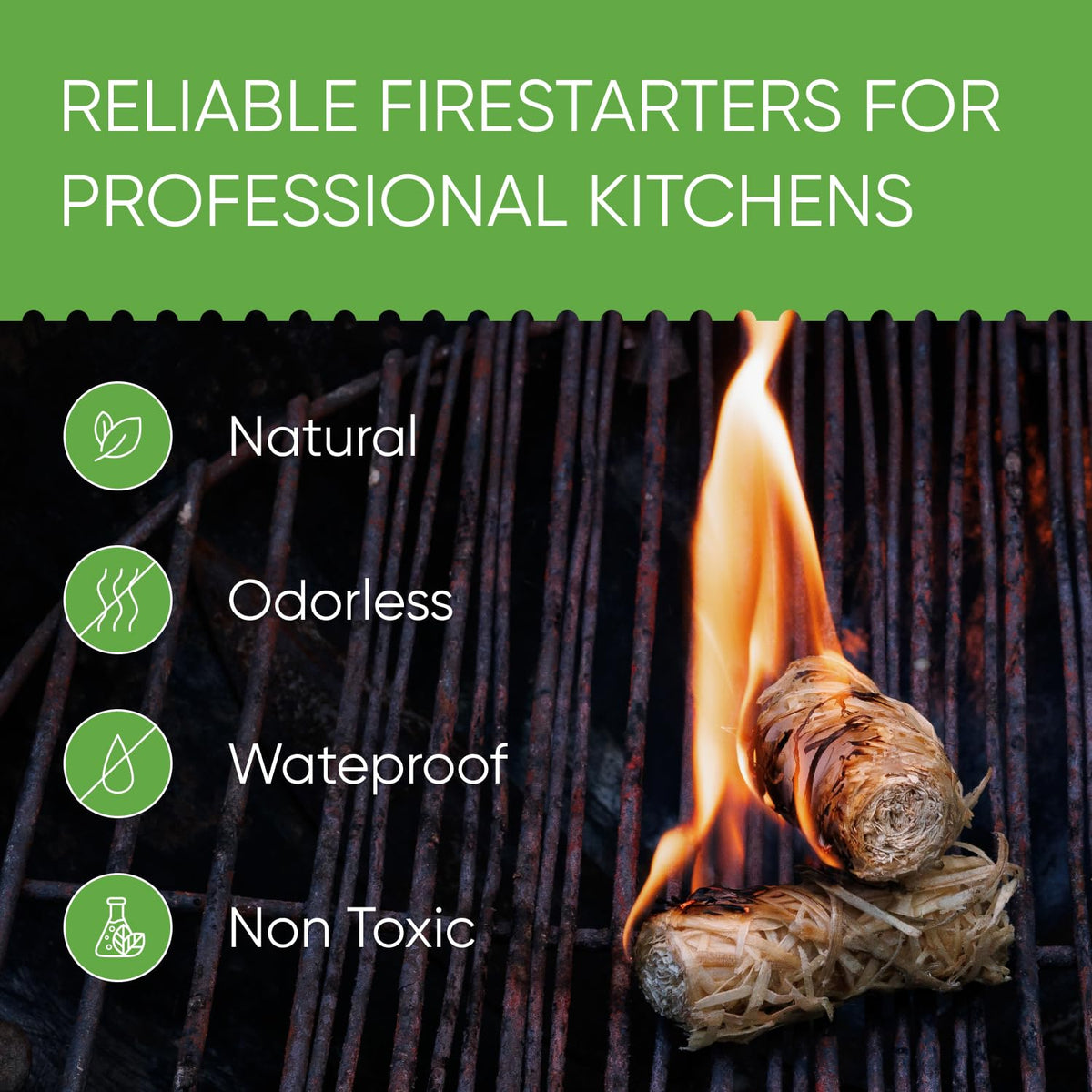 Inflame Fire Starters quick campfire start for backyard gatherings and pizza oven prep.