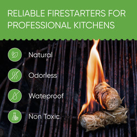 Inflame Fire Starters quick campfire start for backyard gatherings and pizza oven prep.