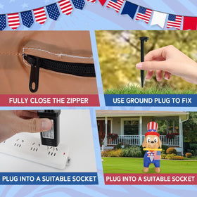InfleasJoiy built-in fan enables quick inflation and continuous airflow.