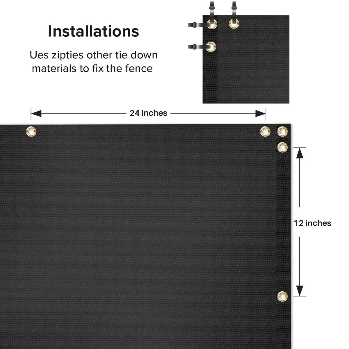 INFRANGE easy-install cable ties simplify mounting on fences