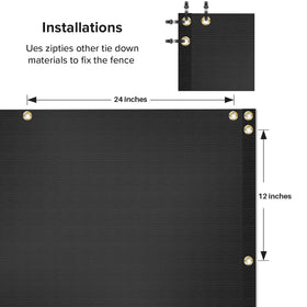 INFRANGE easy-install cable ties simplify mounting on fences