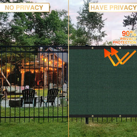 INFRANGE edge binding reinforces the fence screen edges for durability.