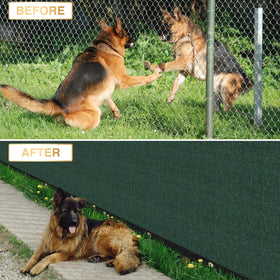 INFRANGE mesh windscreens green version shows breathable privacy fabric.