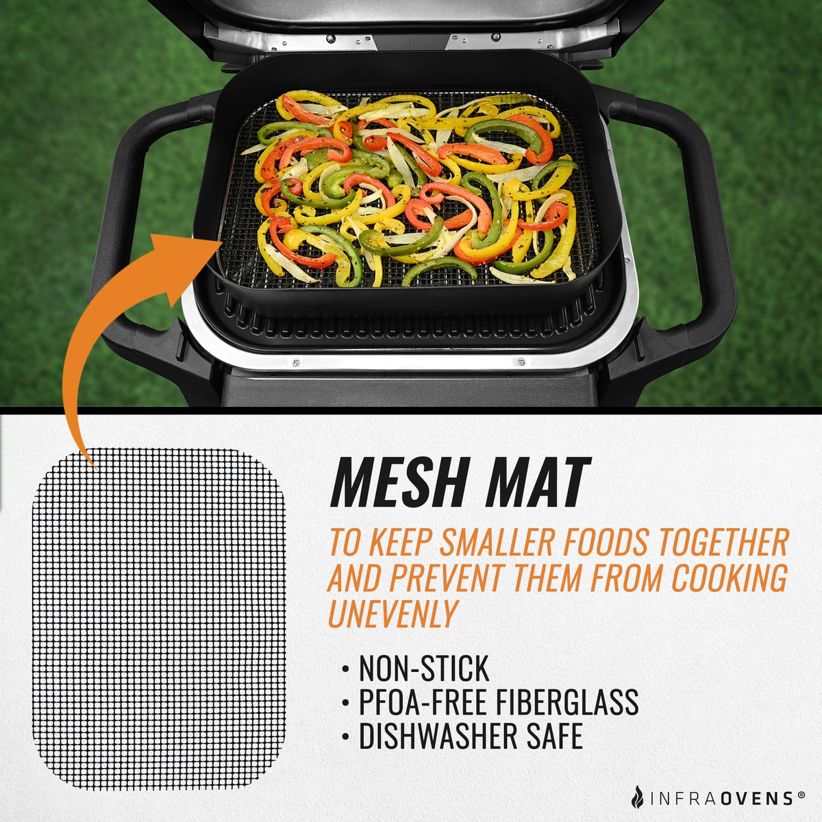 Infraovens liners keep your Ninja Woodfire basket clean after cooking.