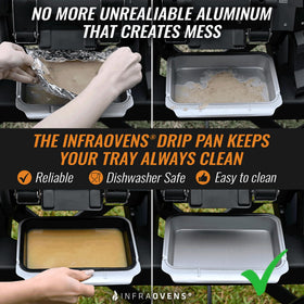 INFRAOVENS reusable grill liner protecting OG-series grills and reducing waste