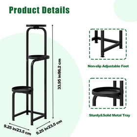 INGIORDAR adjustable-foot pads keep the rack level and protect floors.