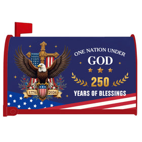 InIsaJace 250th anniversary eagle and flag design for a bold curbside display.