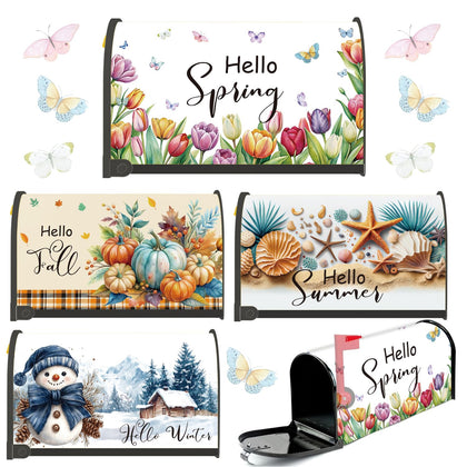 InIsaJace mailbox covers spring design with easy magnetic attachment for curb appeal