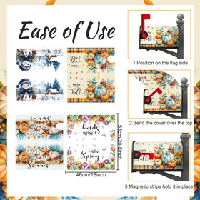 InIsaJace mailbox covers summer design adds vibrant exterior accents and quick swap