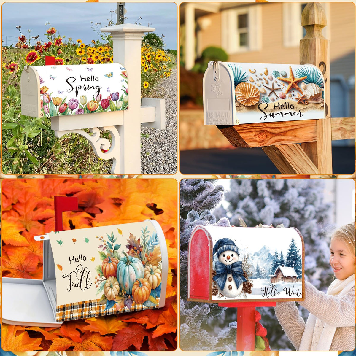 InIsaJace mailbox covers weather-resistant fabric preserves color through seasons