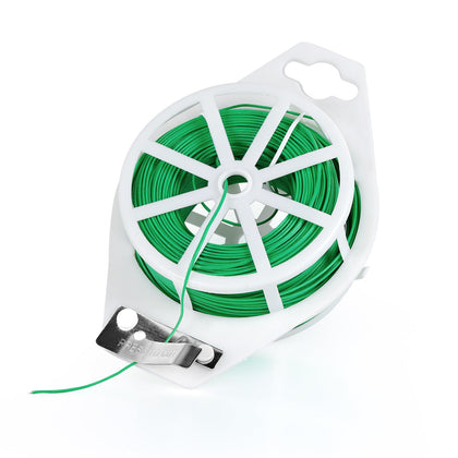 Iniscape 328FT twist tie with cutter for effortless garden support and cable organization.
