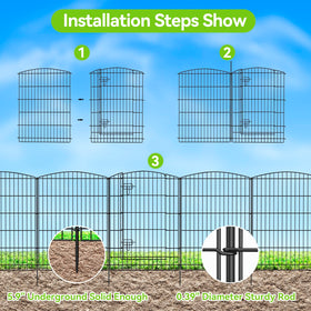 INJOPEXI anti-rust coating closeup highlights durable, weather-ready fencing for outdoor use.