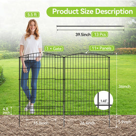 INJOPEXI garden fence gate installation enables easy, no-dig setup for quick borders.