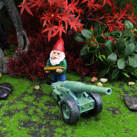 Inkaove 3-62-in-tall army gnome for outdoor fun.