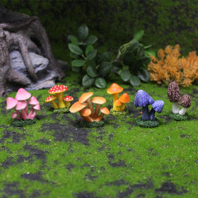 Inkaove hand-painted detail highlights textured fungus surfaces