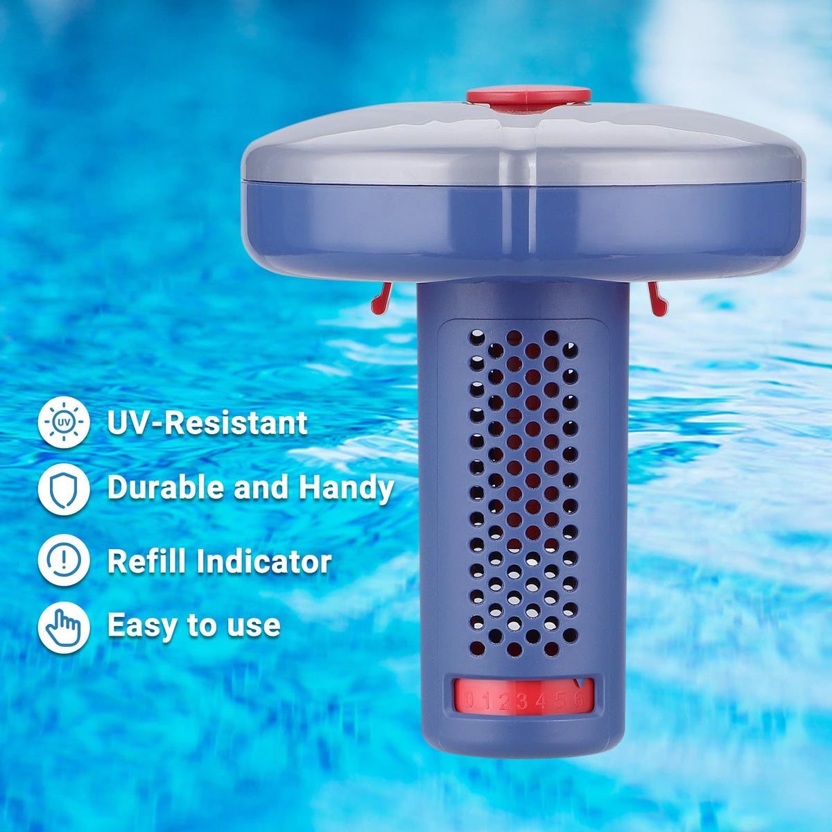 INKBIRDPLUS mini chlorine dispenser compatible with 1-inch tablets for convenient dosing