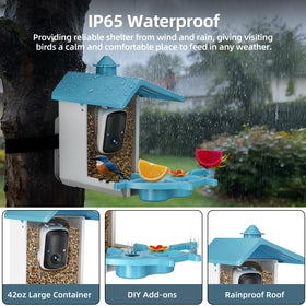 INKCKU IP65 weatherproof design withstands rain and seasonal changes