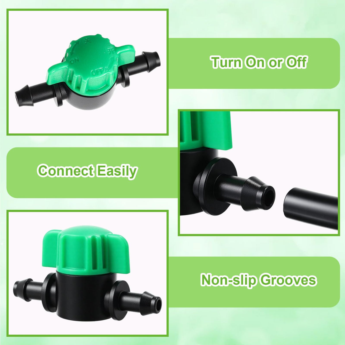 Innconee quick-install 1/4-inch tubing fitting for gardens