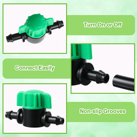 Innconee quick-install 1/4-inch tubing fitting for gardens
