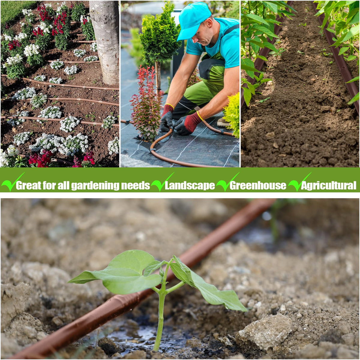 Innconee 16-piece irrigation parts kit supports quick, reliable installation.