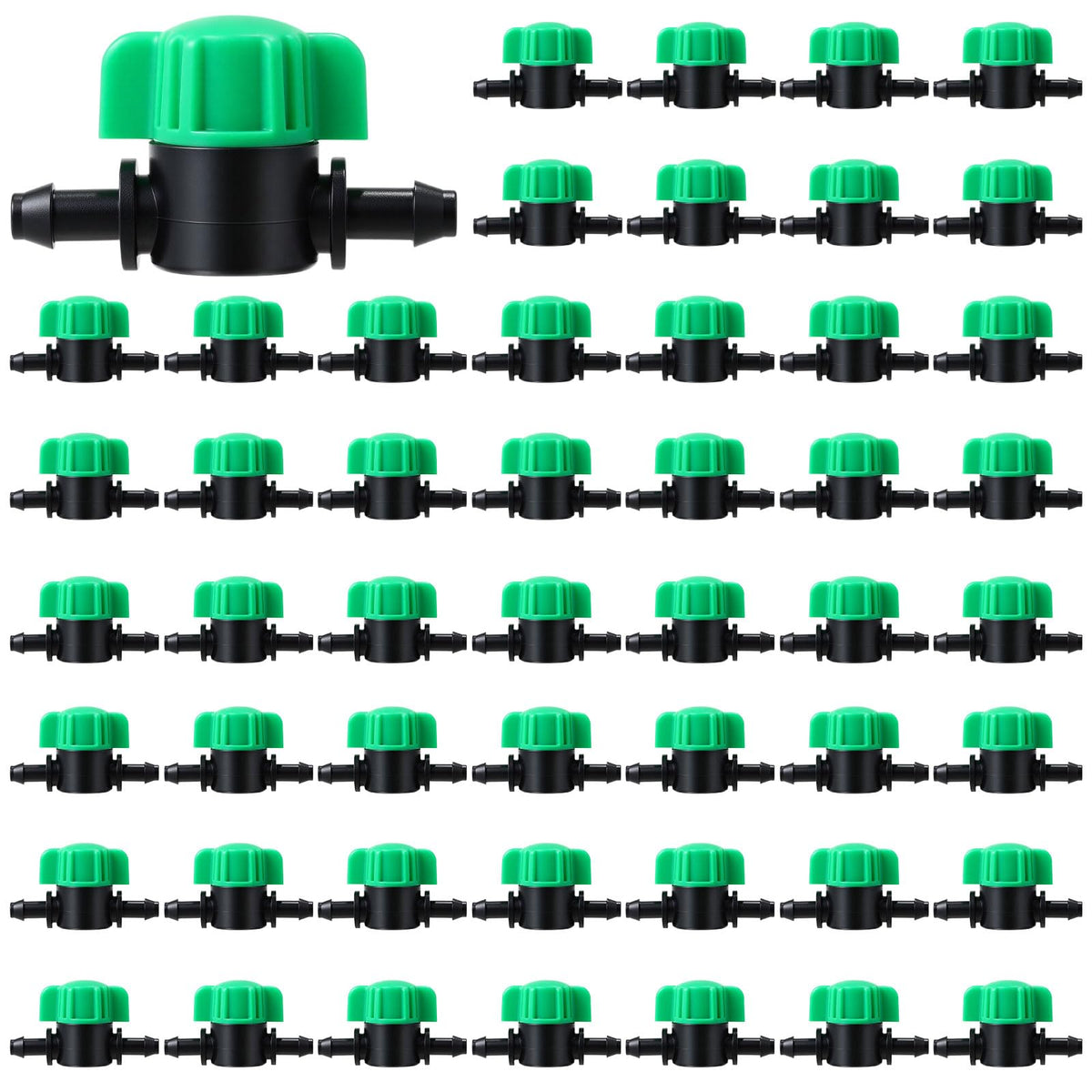 Innconee 1/4-inch barbed shut-off valve for easy drip irrigation setup
