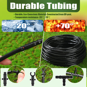 Innconee anti-clog dripline design ensures smooth, even watering.