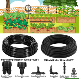 Innconee 100ft irrigation hose for flexible greenhouse layouts.