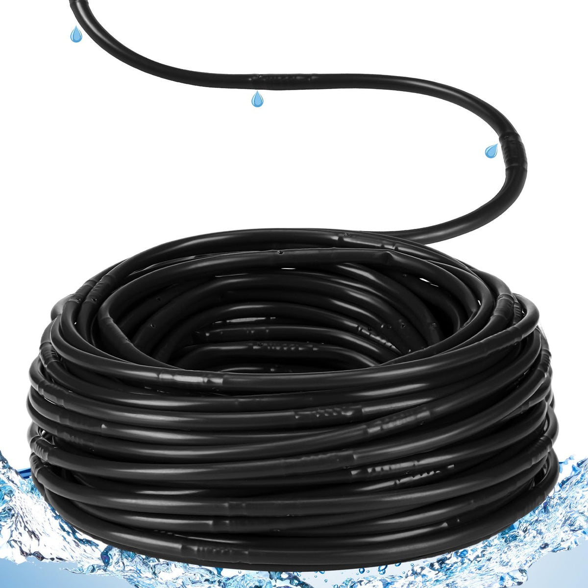 Innconee drip tubing 100 ft with 1/4 inch diameter for efficient root-zone watering