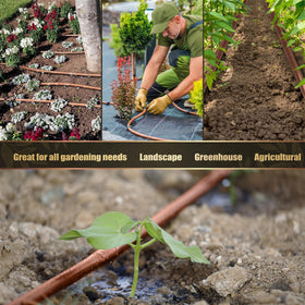 Innconee dripline ideal for dense, narrow plantings like vegetable beds or window boxes.