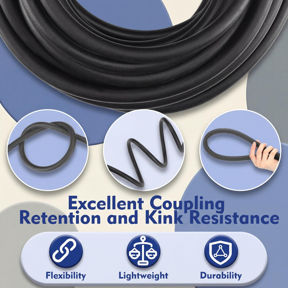 Innconee EPDM tube close-up highlights durable construction.