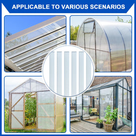 Innconee polycarbonate end cap offers dust and water protection for outdoor greenhouses