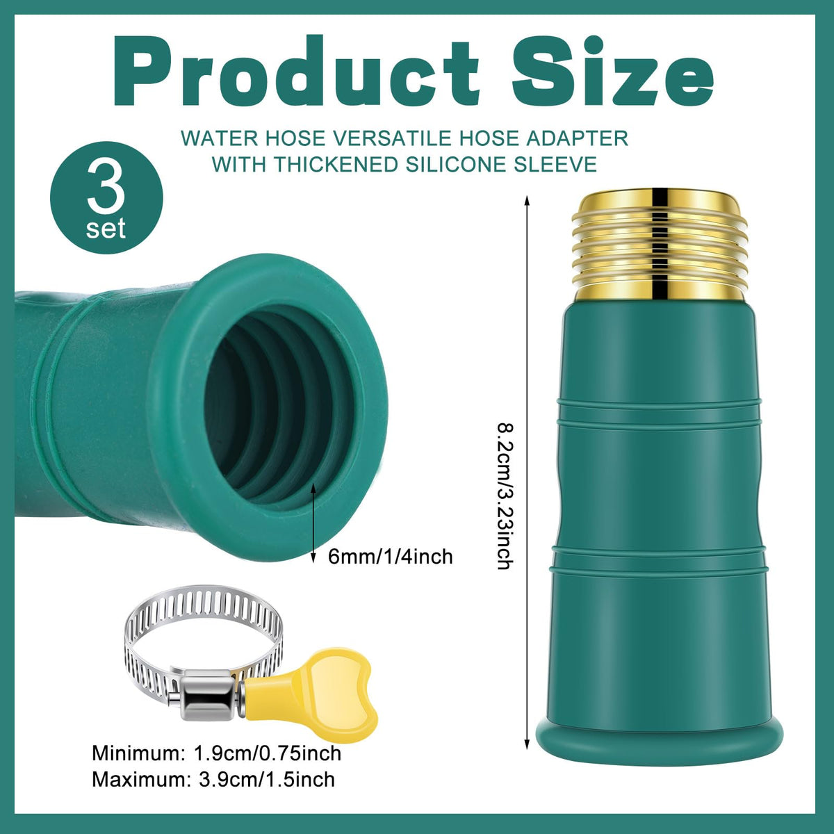 Innconee silicone sleeve connectors offer flexible sealing for damaged faucets