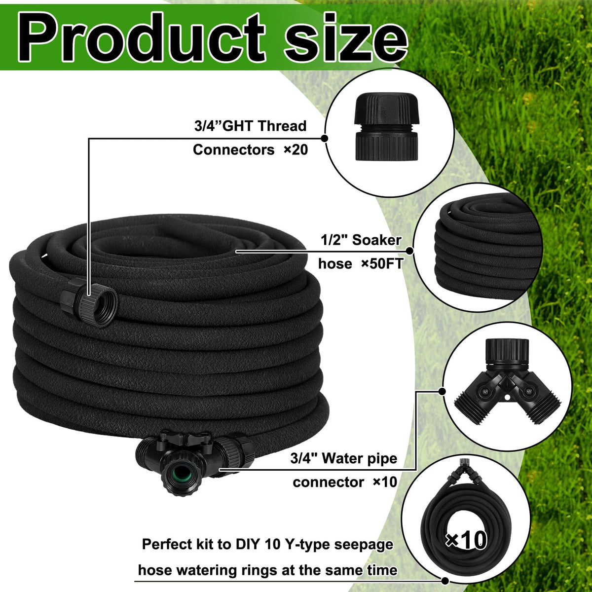Innconee Y-splitters enable multi-zone irrigation from a single source