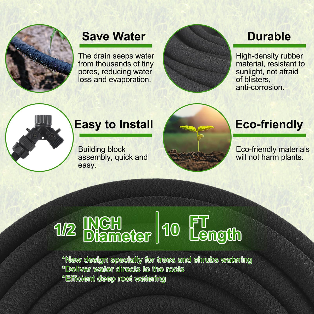 Innconee durable recycled rubber construction resists cracking
