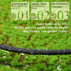 Tool-free installation for Innconee soaker hose