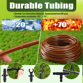 Innconee UV-resistant polyethylene irrigation line withstands sun and heat.