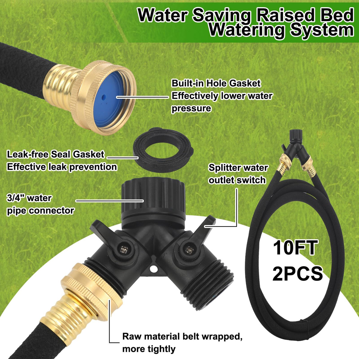 Innconee Y-splitter enables easy connections and even water distribution.
