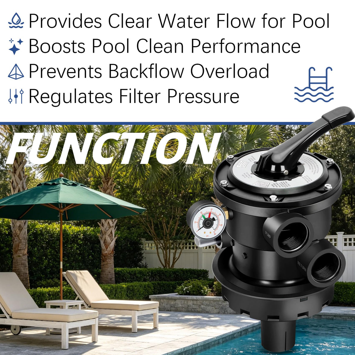 Innisle SP0714T thick ABS valve body resists impact and corrosion.